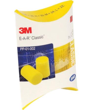 3M E-A-R Classic II Ear Plugs - 28 dB Moisture Resistant - 25 Pairs in Yellow PP01200
