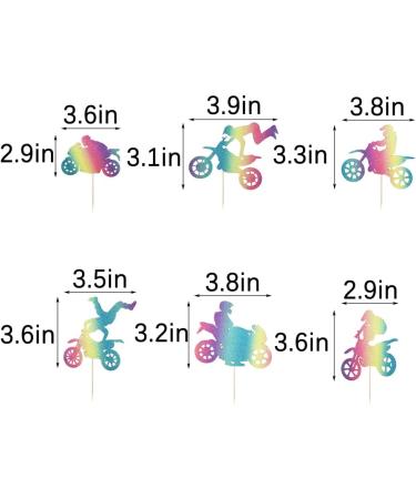 Bejotaa Colour 20Pcs Motorcycle Cupcake Toppers Scooter Cupcake Toppers Motorcycle Happy Birthday Cake Topper for Man s Birthday Party or Boy s Birthday - Buy Online on GoSupps.com