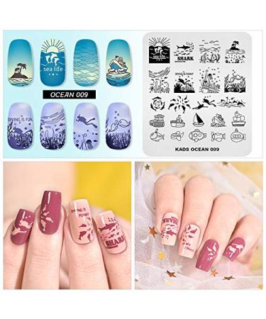 Buy KADS OC009 Nail Art Stamping Templates International Shipping Available | Perfect for Creative Nail Designs - Buy Online on GoSupps.com