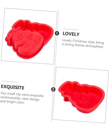Milisten Cupcake 2 Pcs Baking Mold Christmas Themed Molds Christmas Shapes Biscuit Cake Mold Christmas Tree Cake Mould Candle Christmas Cake Xmas Micro-Wave Oven Silica Gel Decorations 17.8X15.5X3CM As Shown - Buy Online on GoSupps.com