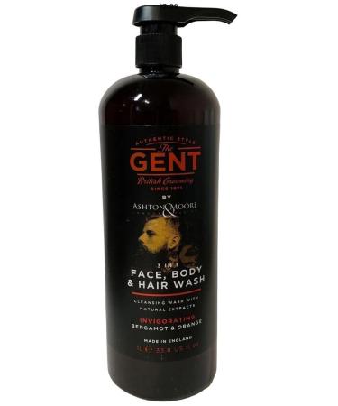 Ashton Moore The Gent 3 in 1 Face Body & Hair Wash 1L