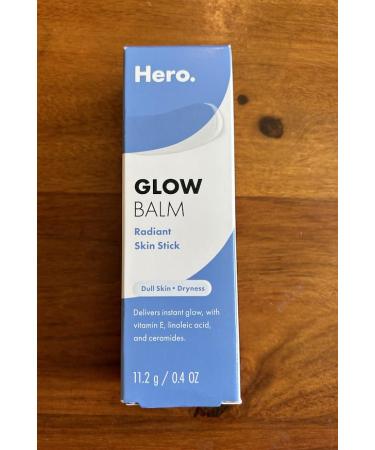 Hero Cosmetics Glow Balm Skin Stick | Dewy Radiant Finish for Acne-Prone Skin | Non-Comedogenic | 0.4 oz - Buy Online on GoSupps.com
