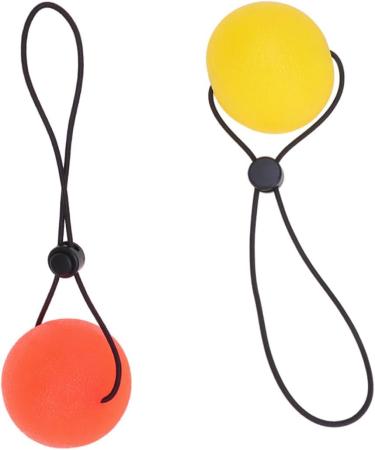 Fomiyes Yellow Squeezeball Fingerboard - Strengthen Grip Stress Relief Ball 5.3cm Desk Toy for Hand Training - Buy Online on GoSupps.com
