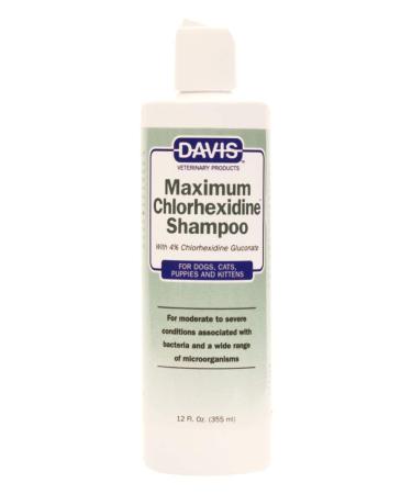 Davis Maximum Chlorhexidine Pet Shampoo, 12 oz