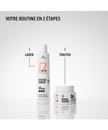 Schwarzkopf Professional Bonacure R-TWO Resetting Shampoo Damaged and Bleached Hair Double Bonding Technology Balances pH Level Purifying Vegan Formula Without Silicones and Sulfates 250 ml - Buy Online on GoSupps.com