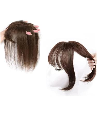 Human Hair Toppers Clip In Crown Toppers Hair Straight Toupee Part Wiglets Hairpieces for Mild Hair Loss Volume Cover Gray Hair (Light Brown) - Buy Online on GoSupps.com