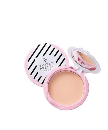 Avon Simply Pretty Shine No More Pressed Powder  SPF 14 (11g  Natural-27220)