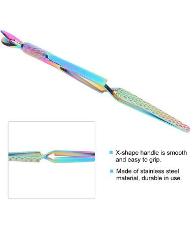Nail Clips for Professional Stainless Steel Cuticle Pusher Tool with Dual End Design Nail Curve Pinching Tool Multi Function Nail Extension Shaping Tool Nail Tools for New Beginne - Buy Online on GoSupps.com