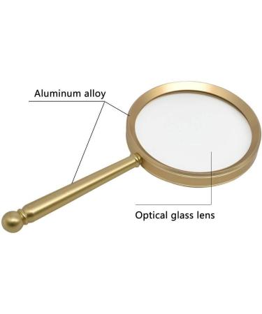 Aluminum Alloy Magnifying Glass 20 Times Old Reading high-Definition high-Power 100 Student Children's Hand-held Light Metal Frame Durable Durable Mirror (Color : B) Made in China - Buy Online on GoSupps.com