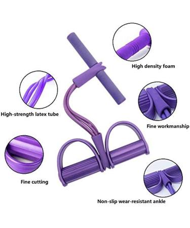 Proleo Multifunction Fitness Pedal Training Rope - 4 Tube Leg Exerciser for Home Gym Portable Workout Device for Weight Loss & Fitness Training - Buy Online on GoSupps.com