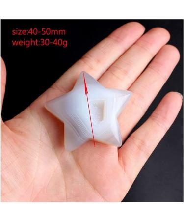 1PC Natural Five-Pointed Star Agate Geode Craft Collection Minerals Crystals Stones Love Birthday Gifts Home Decoration Suitable for Home Raw Stones and Minerals ERBDRGAZ 1pc Five Star Agate - Buy Online on GoSupps.com