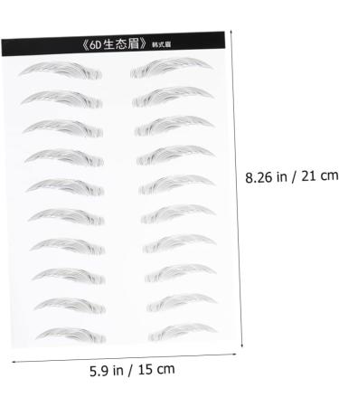 FOMIYES 4 Sheets Pairs 4d Imitation Eyebrow Tattoos Eyebrowsb Eyebrow Sticker 6d Makeup Tools Disposable - Buy Online on GoSupps.com