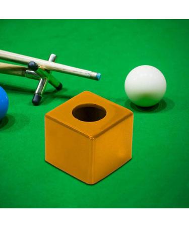 Durable Billiard Chalk Storage Holder - Yellow Pool Cue Chalk Holder - Tihebeyan Billiards Accessory - Buy Online on GoSupps.com