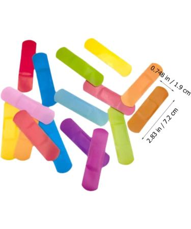 FRCOLOR 100pcs Breathable Finger Wound Care Patches - Comfortable First Aid Supplies - Random Colors 7.2x1.9cm - Buy Online on GoSupps.com
