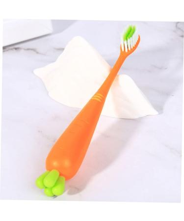Buy Healvian 12 STK Soft Carrot Toothbrushes for Children - Bulk Travel Manual Toothbrushes for Kids & Pets | International Shipping Available - Buy Online on GoSupps.com