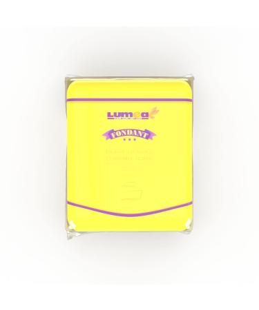 Dekozauber24 Premium Fondant 250g 19 colors rolled fondant soft and flexible cake decoration (yellow)