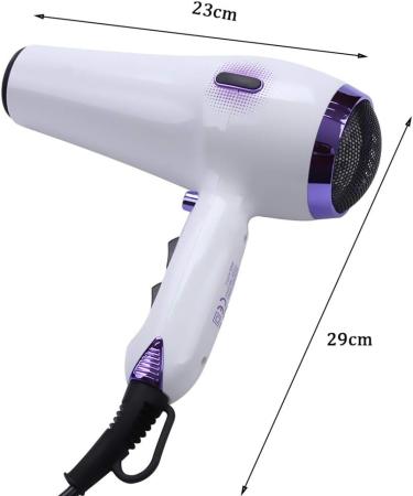 Hair Dryers Ionic 1800W Salon Hairdryer Hair Dryer Professional 2 Speed 3 Heat Cool Shot Setting AC Motor Blow Dryer Low Noise with Concentrator Fast Drying Time Reduce Frizz and Static Anti Small - Buy Online on GoSupps.com
