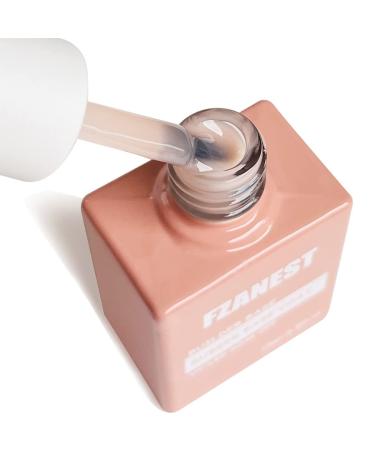 FZANEST Natural Nude Builder Gel - 15ml Soak Off Brush On Extension Gel for French Manicure - Buy Online on GoSupps.com