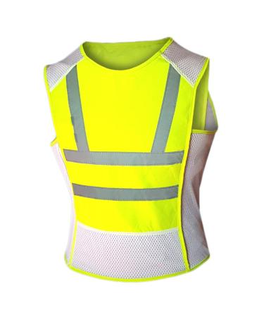 Aqua Coolkeeper signal vest/cooling vest Hydroquartz - Sport - Neon yellow with reflectors M Neon yellow