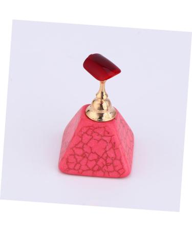 POPETPOP Nail practice nail bracket nail art display stand nail tip display base fingernail practice stand chessboard finger stand manicure nail display rack strong magnet 10x7cm Pink - Buy Online on GoSupps.com