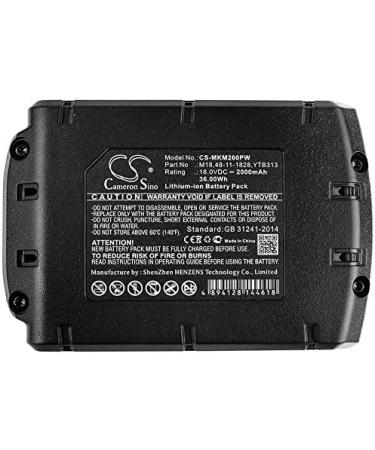 2000mAh Replacement Battery for Milwaukee M18 Series - Compatible with C18B M18B2 M18B5 YTB313 & More - Buy Online on GoSupps.com