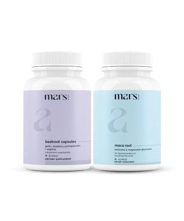 mars by GHC BeetMax Combo | Beetroot Nitric Oxide & Maca Root 120 Capsules | Circulation & Vitality with Beetroot Extract | Pack of 1