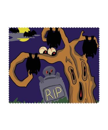 2 x 'Scary Halloween Scene' Microfiber Lens/Eyeglasses Cleaning Cloths (LC00023002)