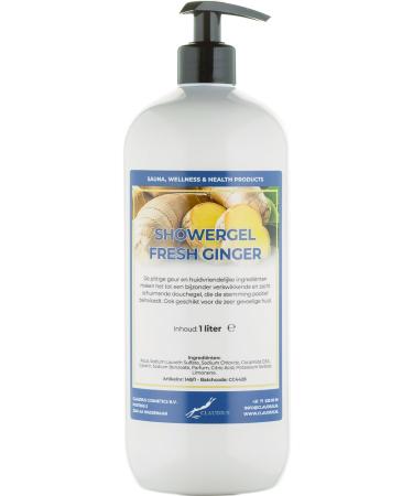 Claudius Showergel Fresh Ginger 1 liter met pomp wit