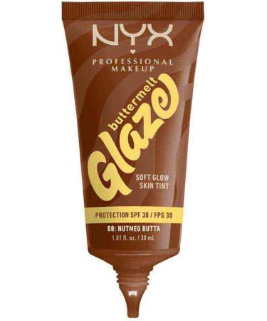 NYX PROFESSIONAL MAKEUP NYX Professional Makeup Buttermelt Glaze Tint Foundation SPF30 up to 12 hours of hold Nutmeg Butta - Buy Online on GoSupps.com