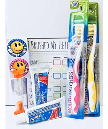 MOUTHWATCHERS Dr Plotka's Extra Soft Kids Toothbrush Gift Set - Ultra Clean, Manual Flossing Toothbrushes for Children (2 Pack) - Buy Online on GoSupps.com