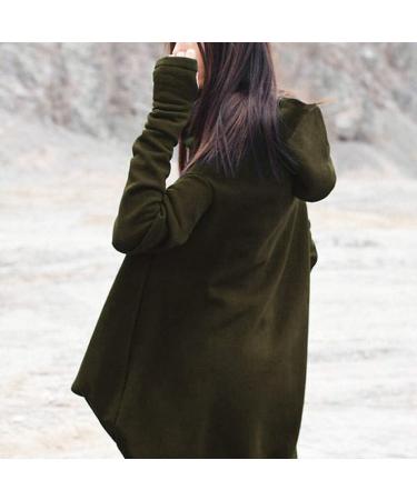 Bigfanshu in Women's Clothing Hooded Sweatshirt Long Sleeve Hoodies Ladies Jumper Dress Oversized Green - Buy Online on GoSupps.com