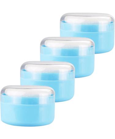 Hohopeti 8 Pcs Body Powder Puff Box - Travel Makeup Puff Set for Baby Powder Application - Charming Blue Air Cushion - 8x8x6cm - 2pcs - Buy Online on GoSupps.com