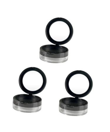 Beavorty 3 pcs travel cosmetic jar cosmetic powder container setting powder container makeup powder case