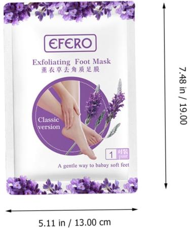 FRCOLOR Beauty Mask 2 Pairs Dead Skin Callus Exfoliating Foot Mask Pedicure Moisturizing Mask Spa Foot Socks Dead Skin Remover for Feet Hard Nourish Foot Patch Non-woven Plus Plastic Bag - Buy Online on GoSupps.com