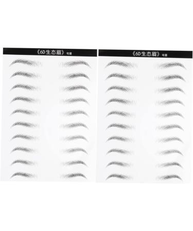Ipetboom 6 Sheets Hair- Like Authentic Eyebrows Artificial Eyebrow Patch Eyebrow Stickers 6d Makeup Tools - Buy Online on GoSupps.com