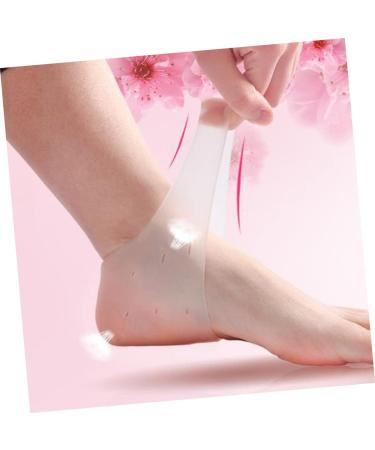 Ipetboom Heel Protective Sleeve 6 Pairs Clear Jel Silicone Gel Silicone Ankle Cover Gel Foot Socks Gel Ankle Protectors Shoe Mats Shoe Pads Ankle Socks Insole Heel White Heel Socks - Buy Online on GoSupps.com