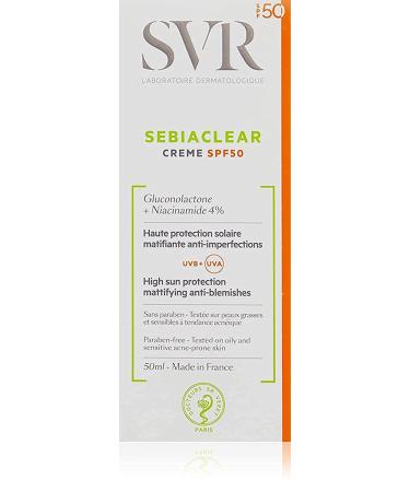 SVR Sebiaclear Cr me SPF50  50 ml  1.69 Fl Oz