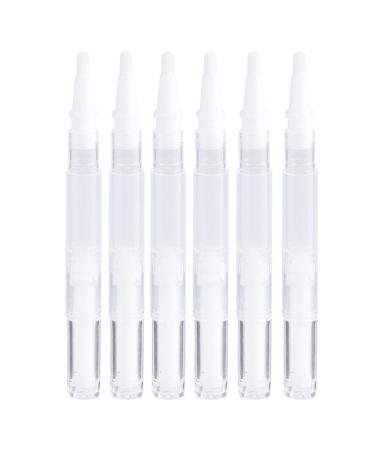 Lurrose Empty Nail Oil Bottles Twist Pens Nail Oil Pens with Brush Tip Cosmetic Lip Gloss Container for Cuticle Oil Pen Applicators Eyelash Growth Liquid Tube