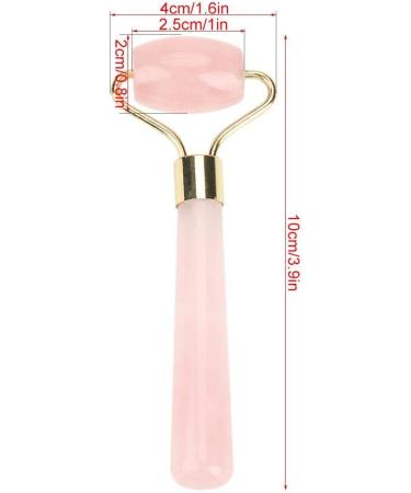 Jade & Rose Quartz Massage Roller - Facial & Body Skincare Tool for Relaxation & Firming | Slimming Crystal Roller - Buy Online on GoSupps.com