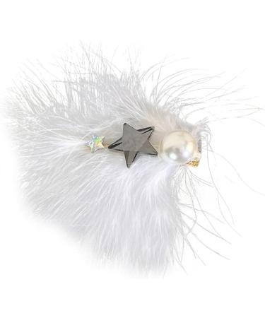 xbiez Girls Hair Clip Sparkly Hairpin Y2K Bunches Headdress Hair Accessories Feather Large Crystal Duckbill Clip Hairpin 3 - Buy Online on GoSupps.com