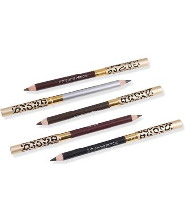 Healeved 4 Pcs Double Head Eyebrow Pencil Black Eyeliner Pen Eyebrown Beauty Eyebrow Pencil Puff Wooden - Buy Online on GoSupps.com