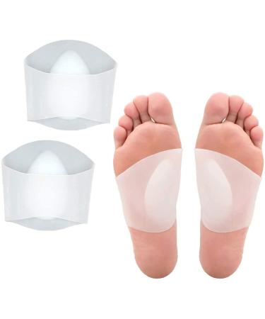 Gel Arch Support Sleeves Haofy 2 Pair Arch Support Gel Pads for Plantar Fasciitis Platted Feet and High or Hight Arch Support Brace Found for Foot pain relief