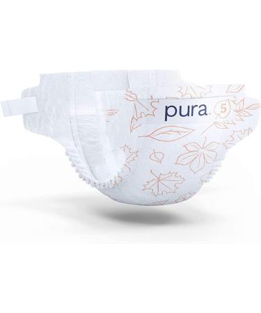 Pura Eco-Diapers Size 5 (11-25 kg) - 25 Eco-Friendly Hypoallergenic Diapers for Sensitive Skin | EU Ecolabel Certified Odorless & 12-Hour Protection - Buy Online on GoSupps.com