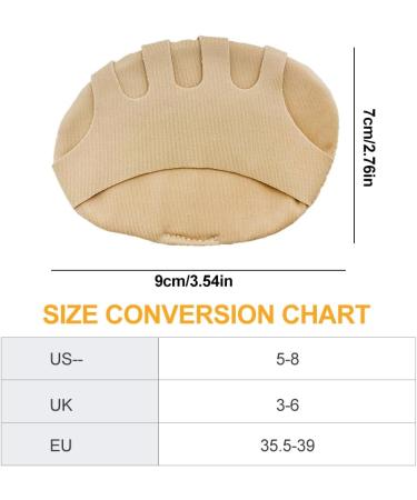 Bale Cushion Forefoot Pads - 4pcs Silicone High Heel Cushions for Midfoot & Ball Protection (EU 35-39) - Buy Online on GoSupps.com