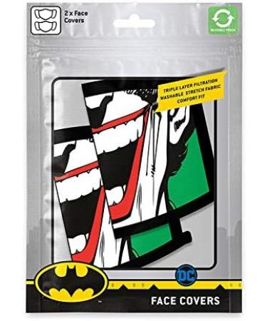 EmpirePoster Makeshift Mask - Joker Face Mouth & Nose Protection (2 Pieces) | International Shipping Available - Buy Online on GoSupps.com