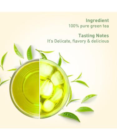 Organic Green Tea Bags - 100 Count | Gluten Free & 100% Pure | Round Bags, No Adhesive or Bleach | Hot/Cold Brew Tea | 1 Pack - Buy Online on GoSupps.com