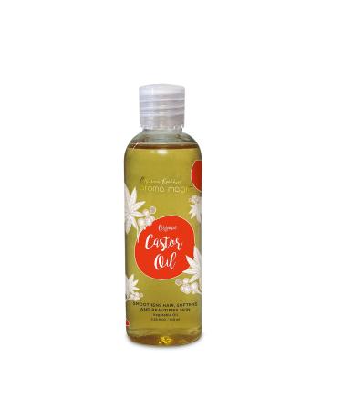 Aroma Magic Castor Oil | 100% Pure & Natural Cold-Pressed Carrier Oil | Nourishes Hair Eyelashes & Eyebrows | Hydrates Skin & Scalp | Hexane-Free | 6.76 Fl Oz (200ml) - Buy Online on GoSupps.com