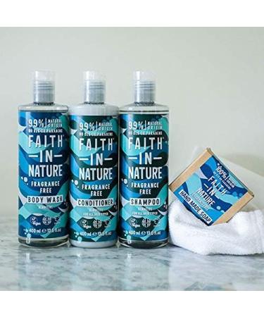 Faith In Nature Natural Fragrance Free Conditioner Sensitive Vegan & Cruelty Free No SLS or Parabens for All Hair Types 400ml Fragrance Free 400 ml (Pack of 1) - Buy Online on GoSupps.com
