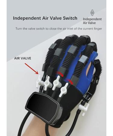 Rehabilitation Robot Gloves Hand Rehabilitation Device for Stroke Hemiplegia Hand Function Dysfunction Recovery Finger Trainer Straightening Brace Guard Left XL - Buy Online on GoSupps.com
