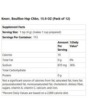 Knorr Chicken Flavor Bouillon (15.9 oz) - Authentic and Savory Seasoning - Buy Online on GoSupps.com